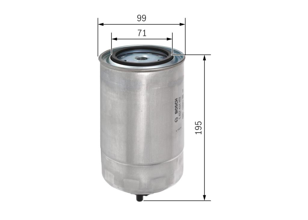 Filtre à carburant (Filtre à gasoil) BOSCH 1 457 434 402
