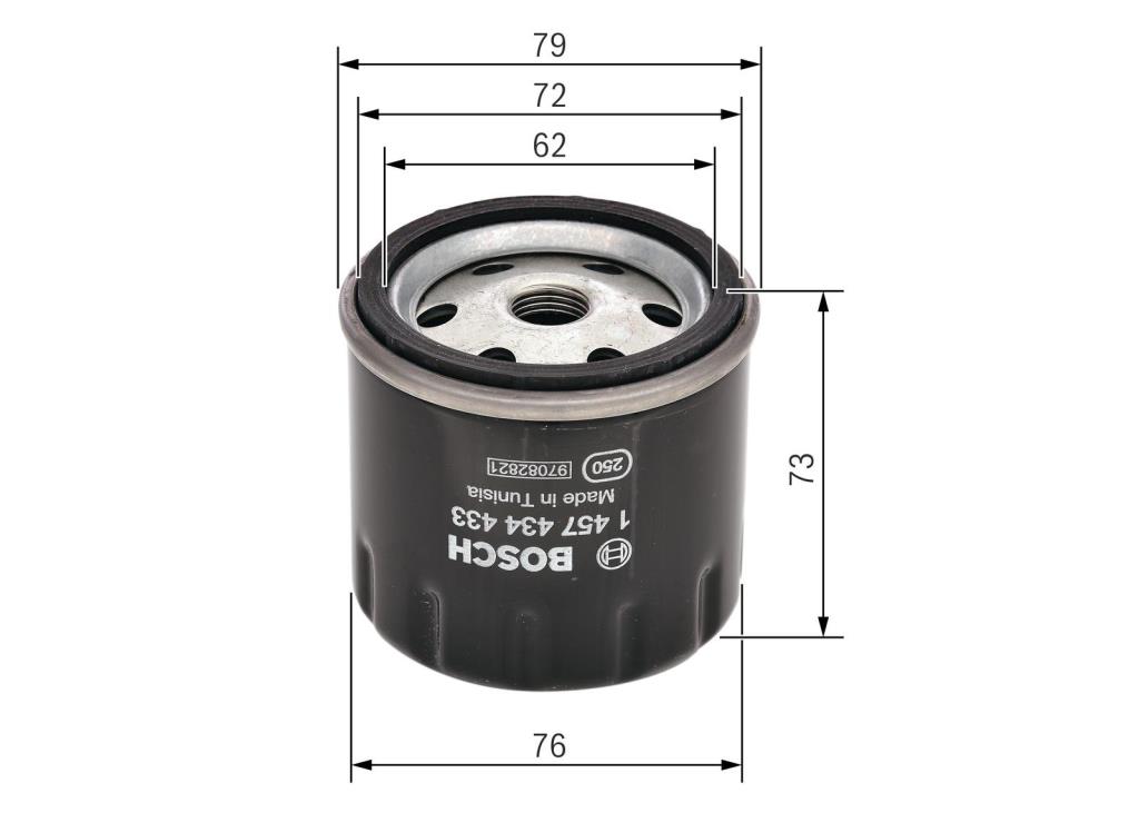 Filtre à carburant (Filtre à gasoil) BOSCH 1 457 434 433
