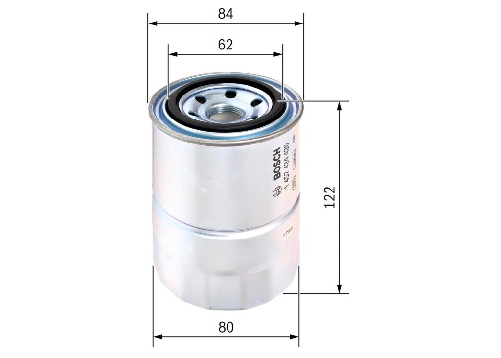 Filtre à carburant (Filtre à gasoil) BOSCH ref. 1 457 434 435