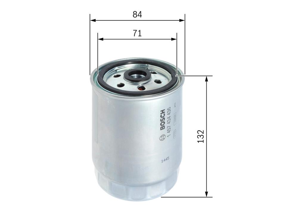 Filtro de combustível BOSCH 1 457 434 436