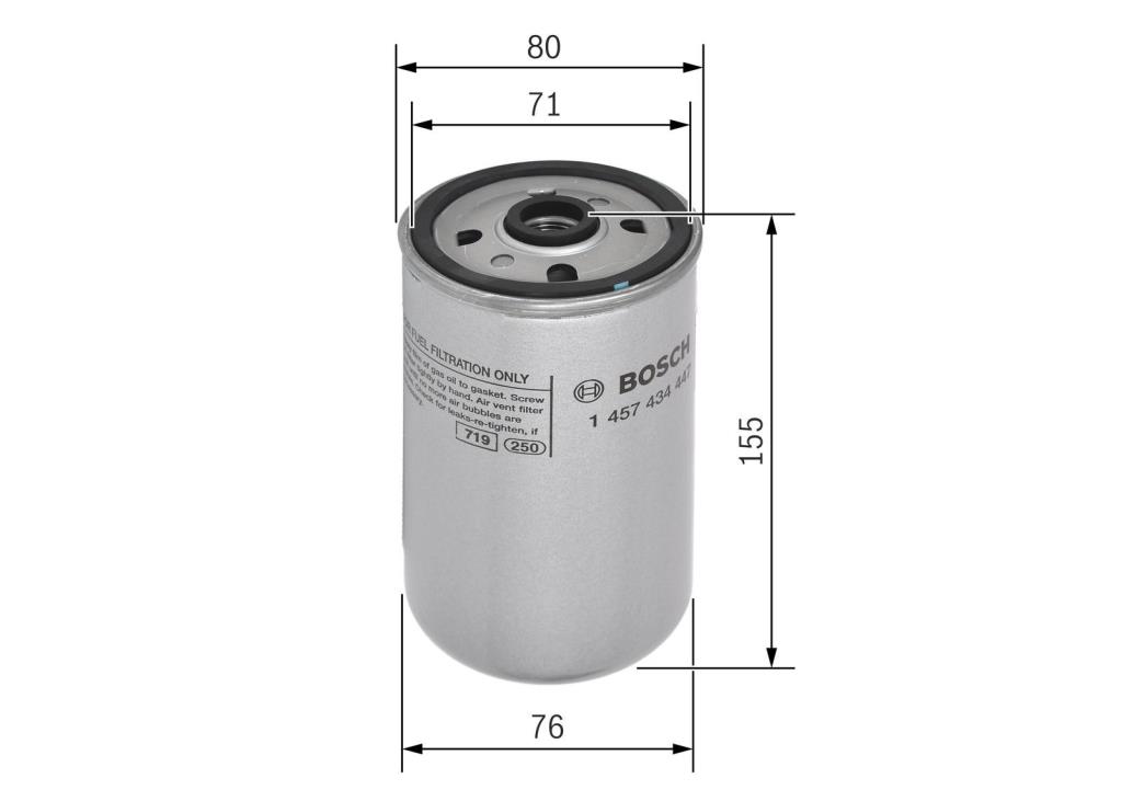 Filtre à carburant (Filtre à gasoil) BOSCH 1 457 434 447