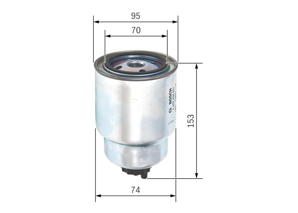 Filtre à carburant (Filtre à gasoil) BOSCH 1 457 434 451