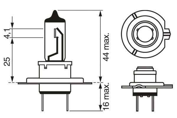 Ampoule BOSCH 1 ✕ H7 - ref. 1 987 301 145
