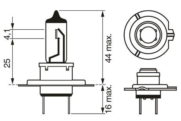 Ampoule BOSCH H7 Plus 120 Gigalight - 1 987 301 170