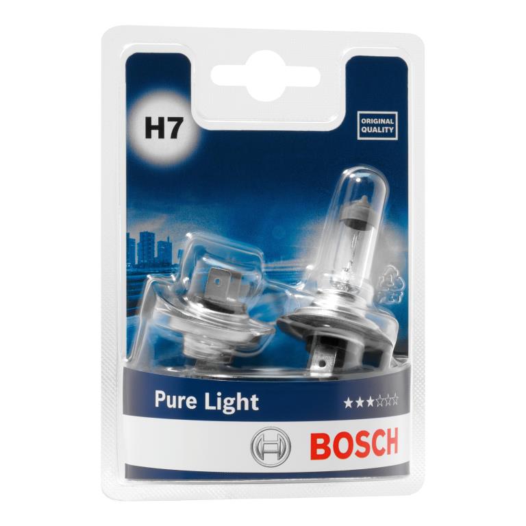 Ampoule BOSCH 2 ✕ H7 Pure Light - 1 987 301 411 au meilleur prix