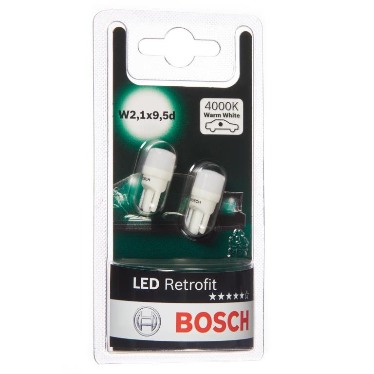 Ampoules LED Eclairage d'intérieur et signalisation BOSCH LED Retrofit - W5W  - ref. 1 987 301 506 au meilleur prix - Oscaro