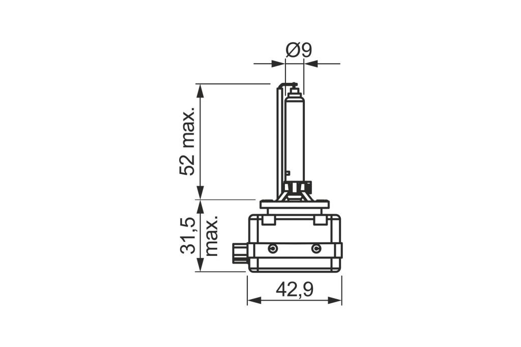Ampoule Xénon BOSCH 1 ✕ D1S - ref. 1 987 302 905