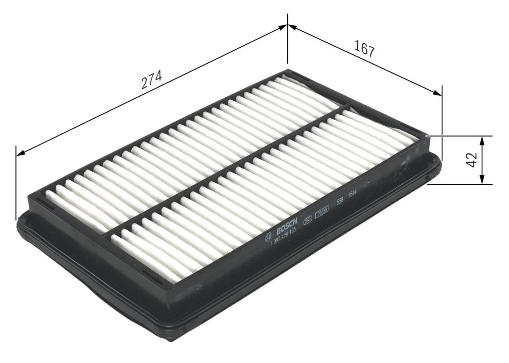 Filtro de ar BOSCH ref. 1 987 429 185