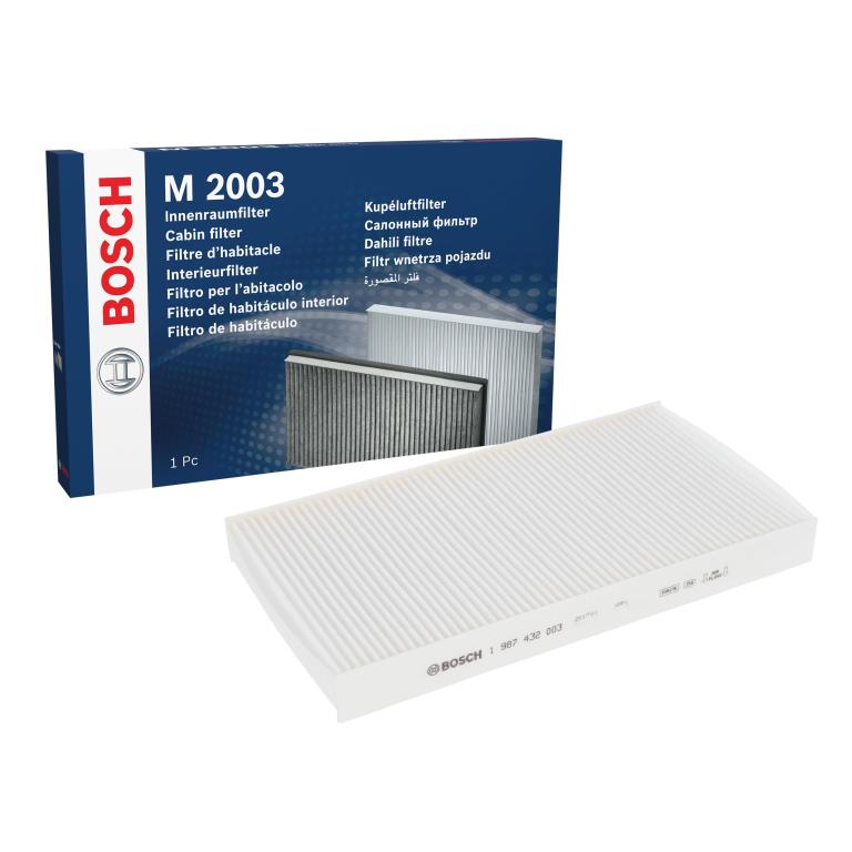 Filtre d'habitacle (Filtre à pollen) BOSCH M2003 - ref. 1 987 432 003