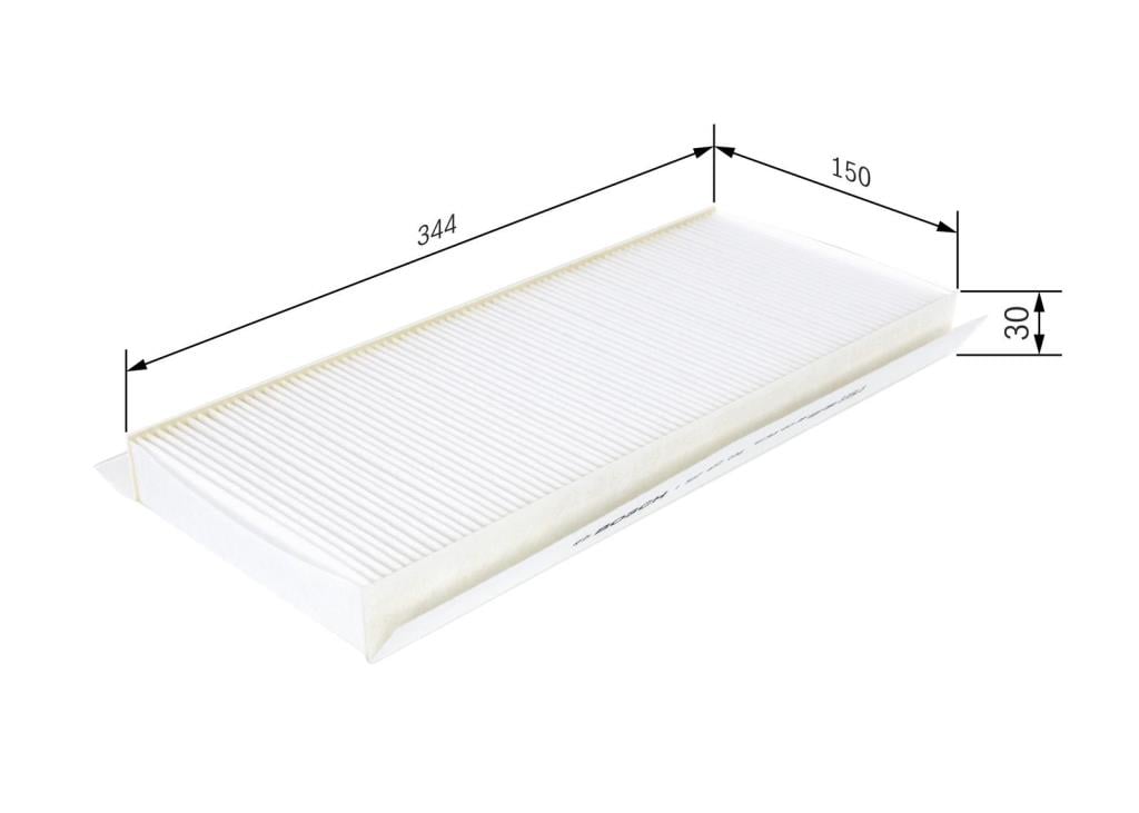 Filtre d'habitacle (Filtre à pollen) BOSCH M2006 - ref. 1 987 432 006
