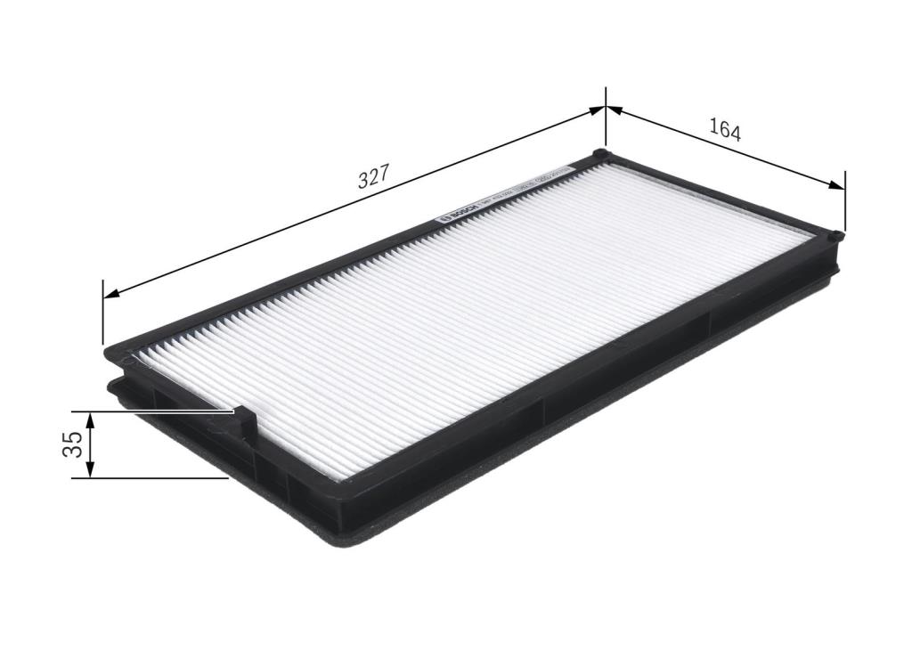 Filtre d'habitacle (Filtre à pollen) BOSCH M2032 - ref. 1 987 432 032