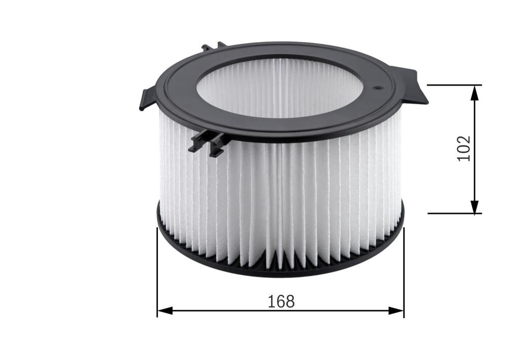 Filtre d'habitacle (Filtre à pollen) BOSCH M2056 - ref. 1 987 432 056