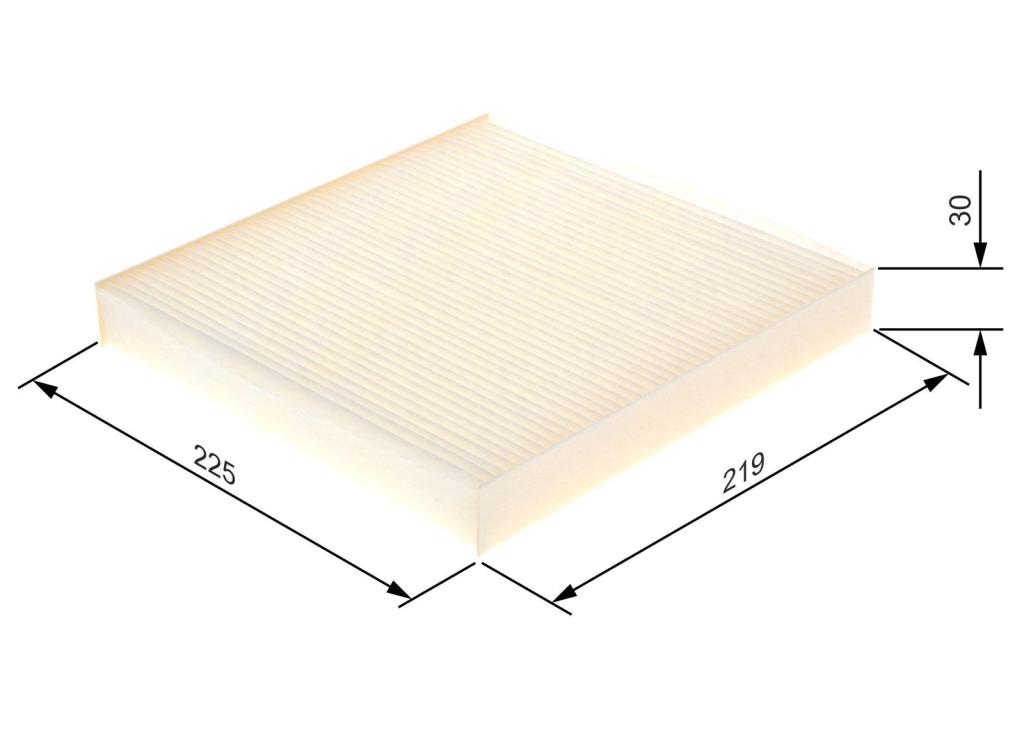 Filtre d'habitacle (Filtre à pollen) BOSCH M2083 - ref. 1 987 432 083