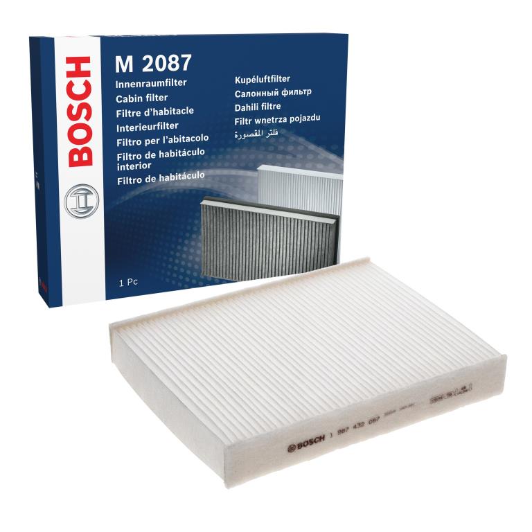 Filtre d'habitacle (Filtre à pollen) BOSCH M2087 - ref. 1 987 432 087