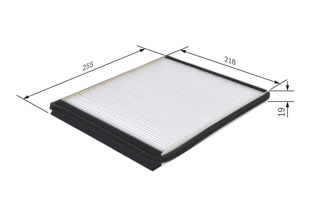 Filtre d'habitacle (Filtre à pollen) BOSCH M2089 - ref. 1 987 432 089