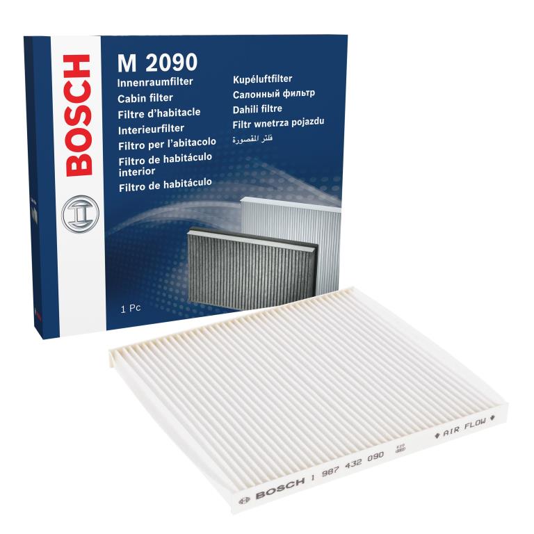 Filtre d'habitacle (Filtre à pollen) BOSCH M2090 - ref. 1 987 432 090