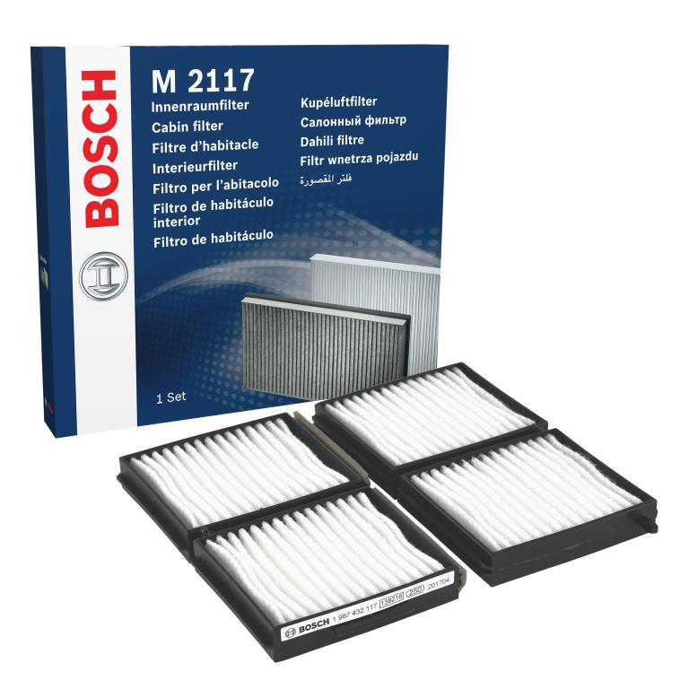 Filtre d'habitacle (Filtre à pollen) BOSCH M2117 - ref. 1 987 432 117