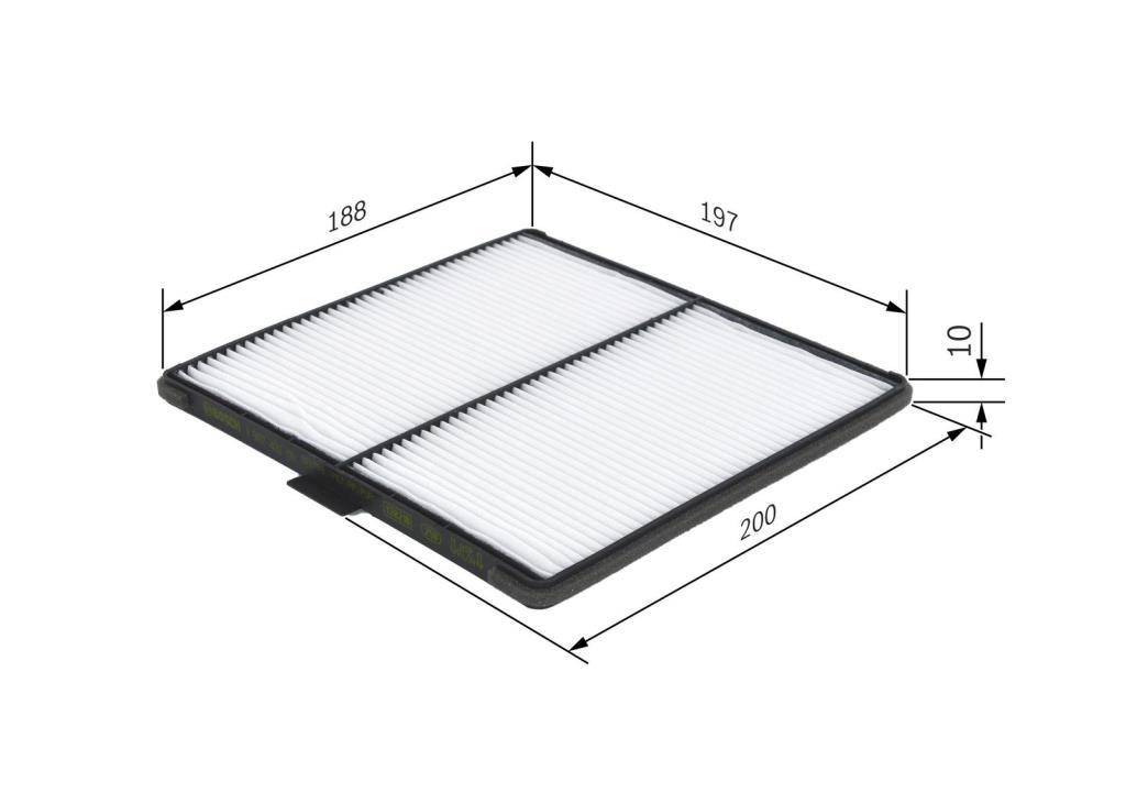 Filtre d'habitacle (Filtre à pollen) BOSCH M2171 - ref. 1 987 432 171