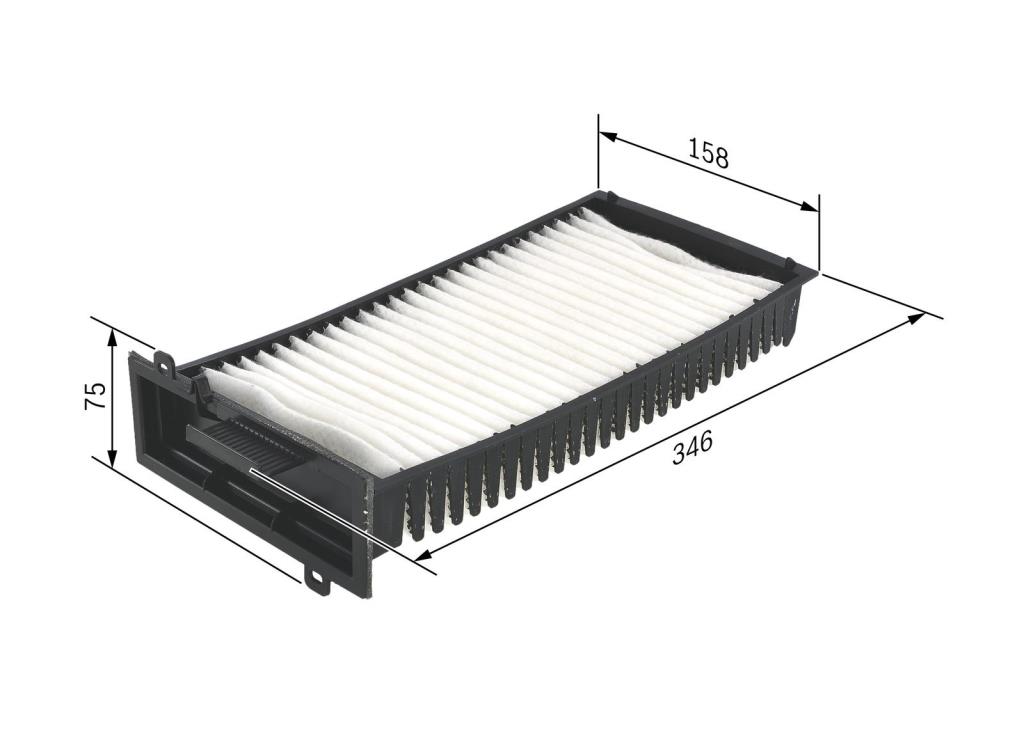 Filtro de habitáculo BOSCH M2198 - ref. 1 987 432 198