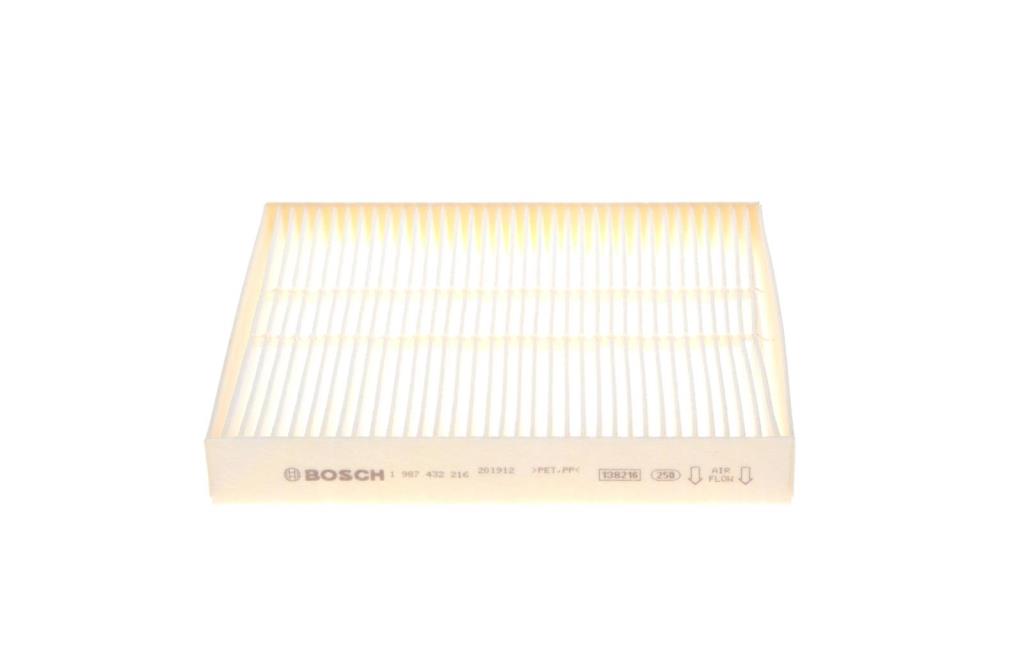 Filtre d'habitacle (Filtre à pollen) BOSCH M2216 - ref. 1 987 432 216