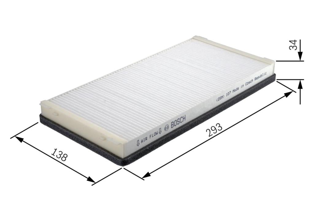 Filtre d'habitacle (Filtre à pollen) BOSCH M2219 - ref. 1 987 432 219