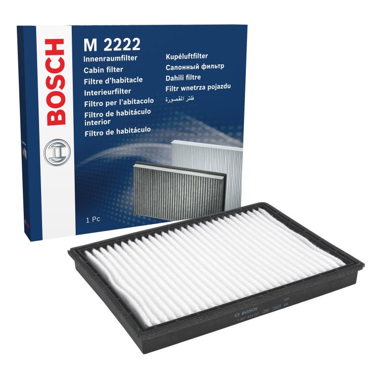 Filtre d'habitacle (Filtre à pollen) BOSCH M2222 - ref. 1 987 432 222