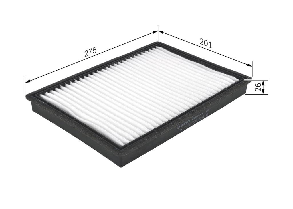 Filtre d'habitacle (Filtre à pollen) BOSCH M2222 - ref. 1 987 432 222