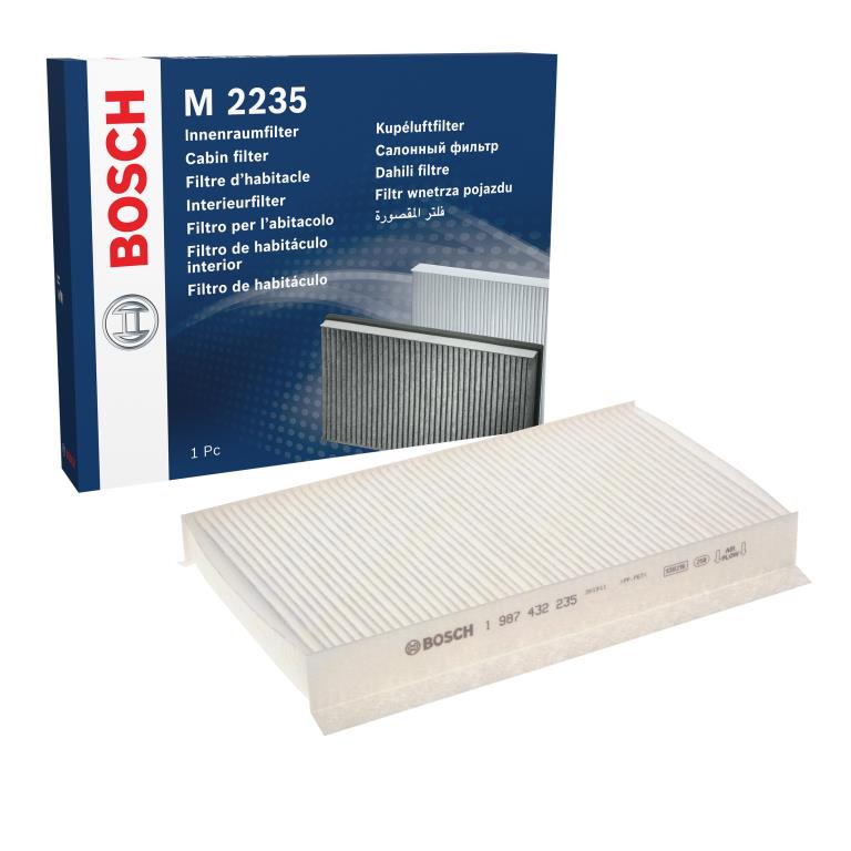 Filtre d'habitacle (Filtre à pollen) BOSCH M2235 - ref. 1 987 432 235