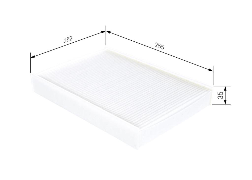 Filtro, aire habitáculo BOSCH M2272 - ref. 1 987 432 272