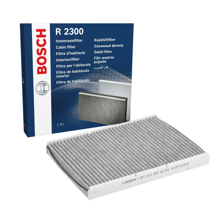 Filtre d'habitacle (Filtre à pollen) BOSCH R2300 - ref. 1 987 432 300