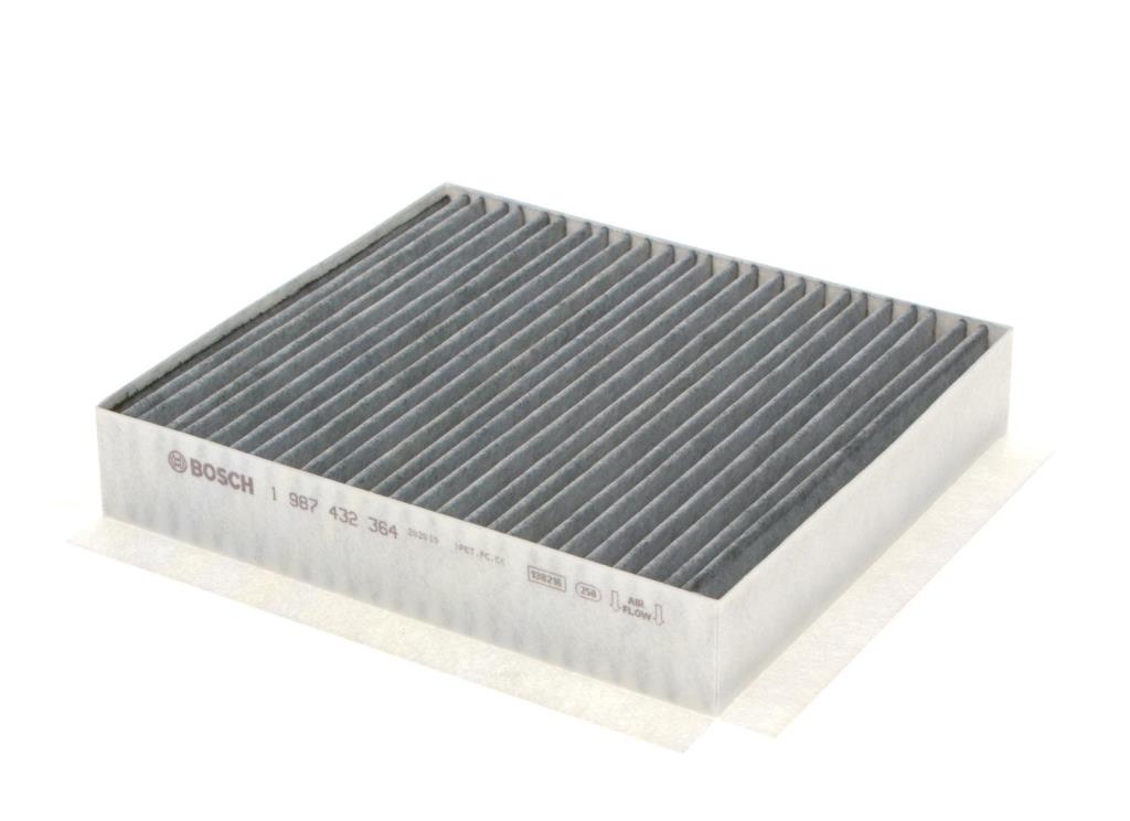 Filtre d'habitacle (Filtre à pollen) BOSCH R2364 - ref. 1 987 432 364
