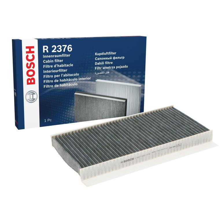 Filtre d'habitacle (Filtre à pollen) BOSCH R2376 - ref. 1 987 432 376