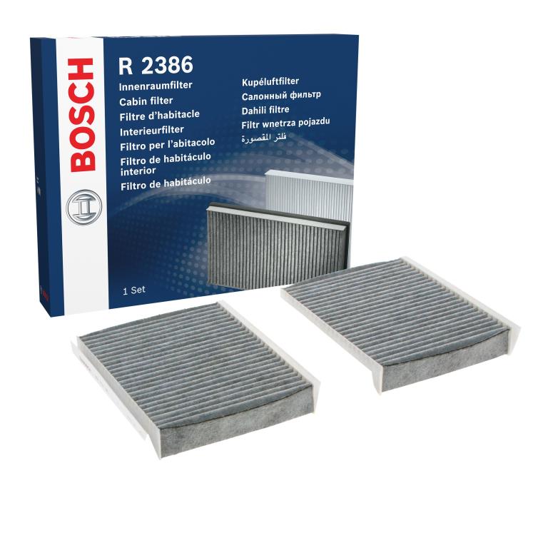 Filtre d'habitacle (Filtre à pollen) BOSCH R2386 - ref. 1 987 432 386