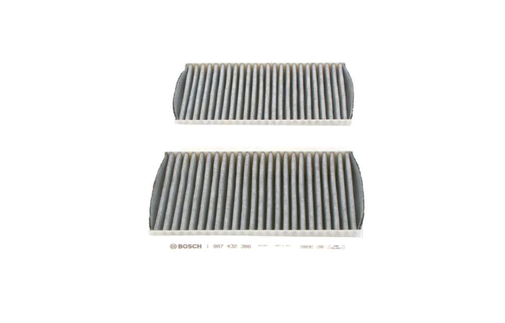 Filtre d'habitacle (Filtre à pollen) BOSCH R2386 - ref. 1 987 432 386