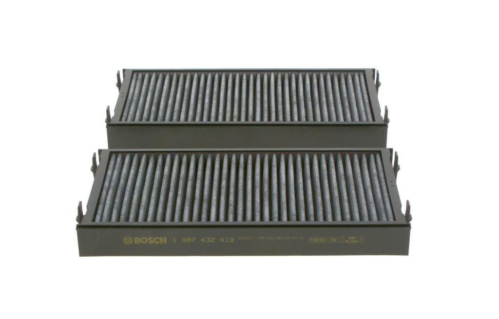 Filtre d'habitacle (Filtre à pollen) BOSCH R2419 - ref. 1 987 432 419