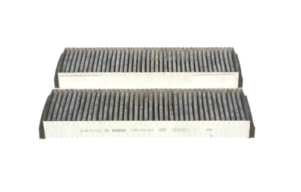 Filtre d'habitacle (Filtre à pollen) BOSCH R2422 - ref. 1 987 432 422