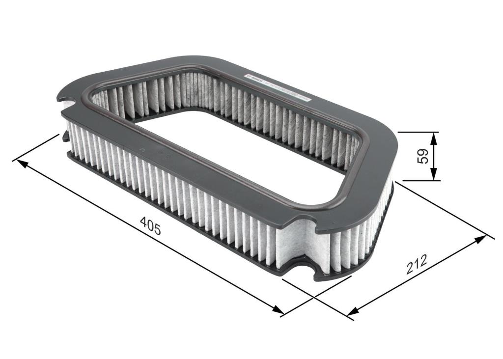 Filtre d'habitacle (Filtre à pollen) BOSCH R2423 - ref. 1 987 432 423