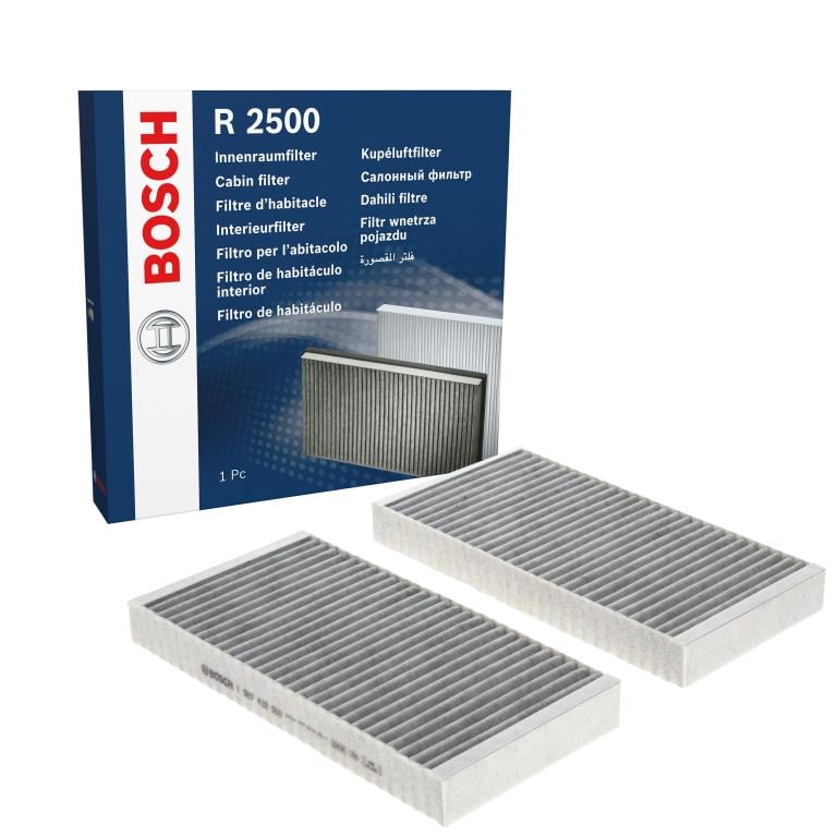 Filtre d'habitacle (Filtre à pollen) BOSCH R2500 - ref. 1 987 432 500