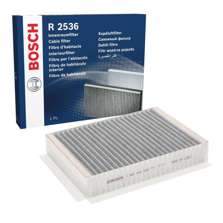 Filtre d'habitacle (Filtre à pollen) BOSCH R2536 - ref. 1 987 432 536