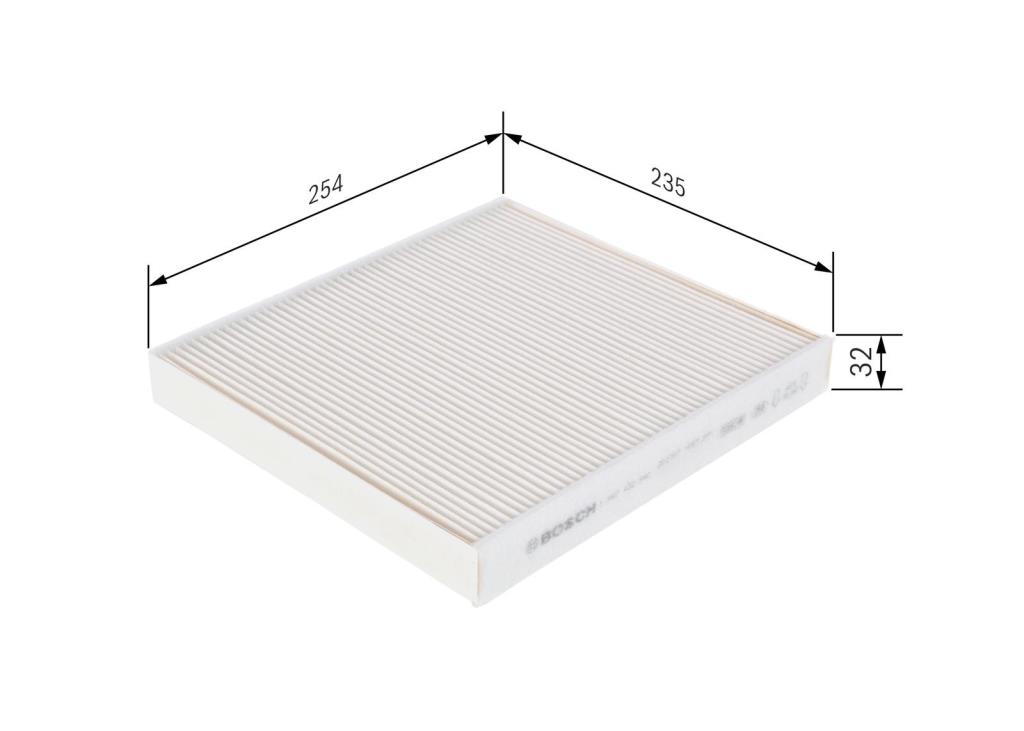 Filtre d'habitacle (Filtre à pollen) BOSCH M2540 - ref. 1 987 432 540