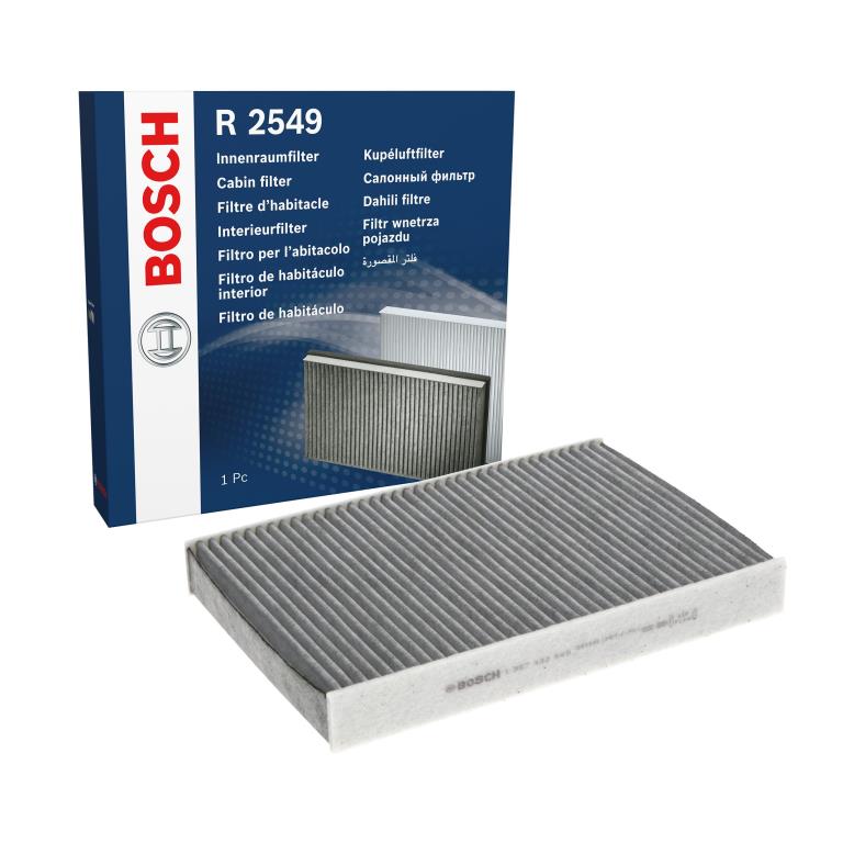 Filtre d'habitacle (Filtre à pollen) BOSCH R2549 - ref. 1 987 432 549