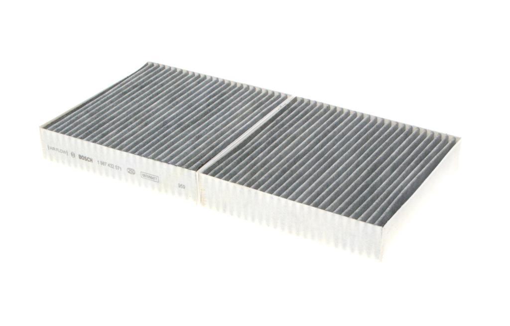 Filtre d'habitacle (Filtre à pollen) BOSCH R2571 - ref. 1 987 432 571