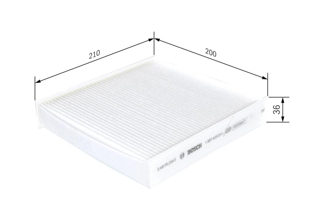 Filtro de habitáculo BOSCH M5011 - ref. 1 987 435 011