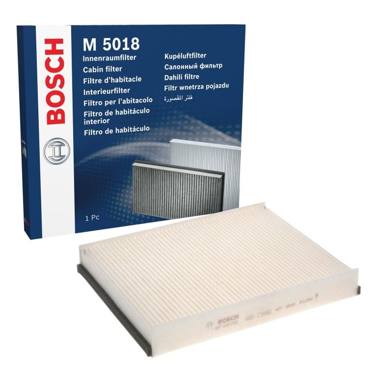 Filtre d'habitacle (Filtre à pollen) BOSCH M5018 - ref. 1 987 435 018