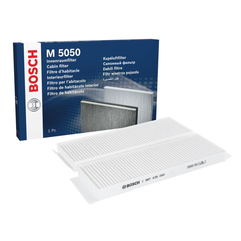Filtre d'habitacle (Filtre à pollen) BOSCH M5050 - ref. 1 987 435 050