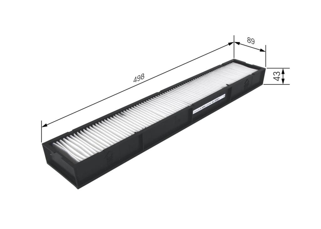 Filtre d'habitacle (Filtre à pollen) BOSCH M5060 - ref. 1 987 435 060