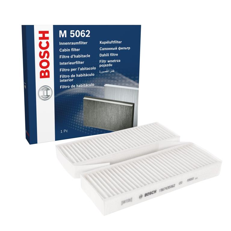 Filtre d'habitacle (Filtre à pollen) BOSCH M5062 - ref. 1 987 435 062