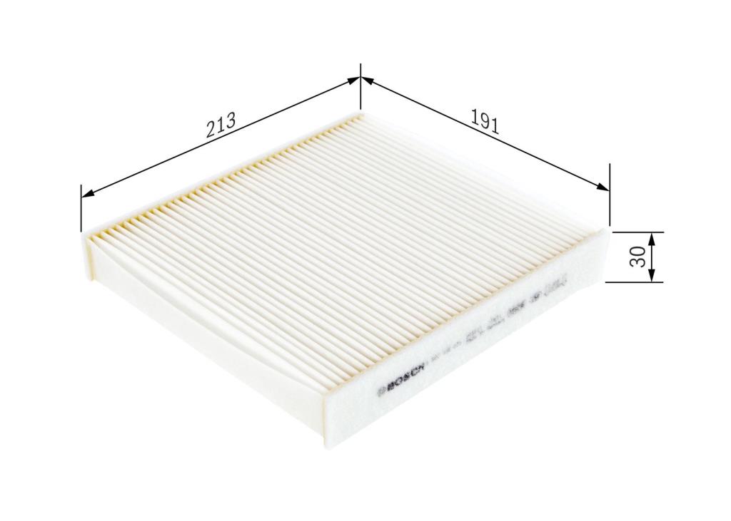Filtre d'habitacle (Filtre à pollen) BOSCH M5071 - ref. 1 987 435 071