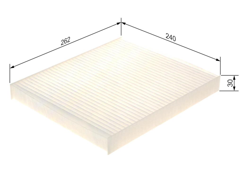 Filtre d'habitacle (Filtre à pollen) BOSCH M5079 - ref. 1 987 435 079