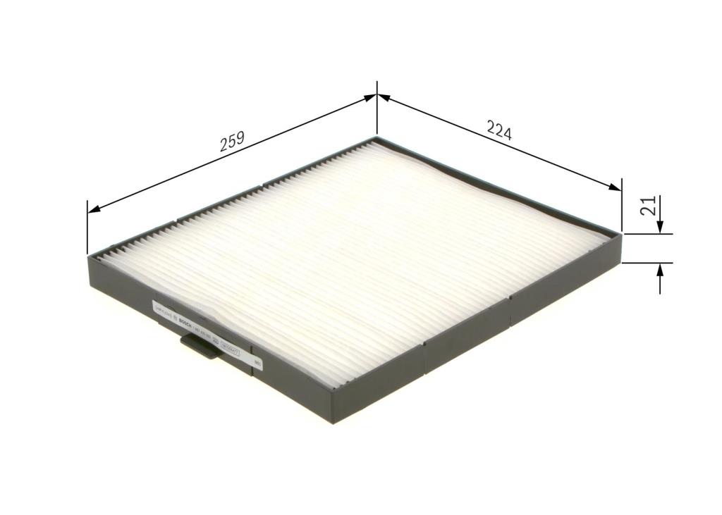Filtre d'habitacle (Filtre à pollen) BOSCH M5092 - ref. 1 987 435 092
